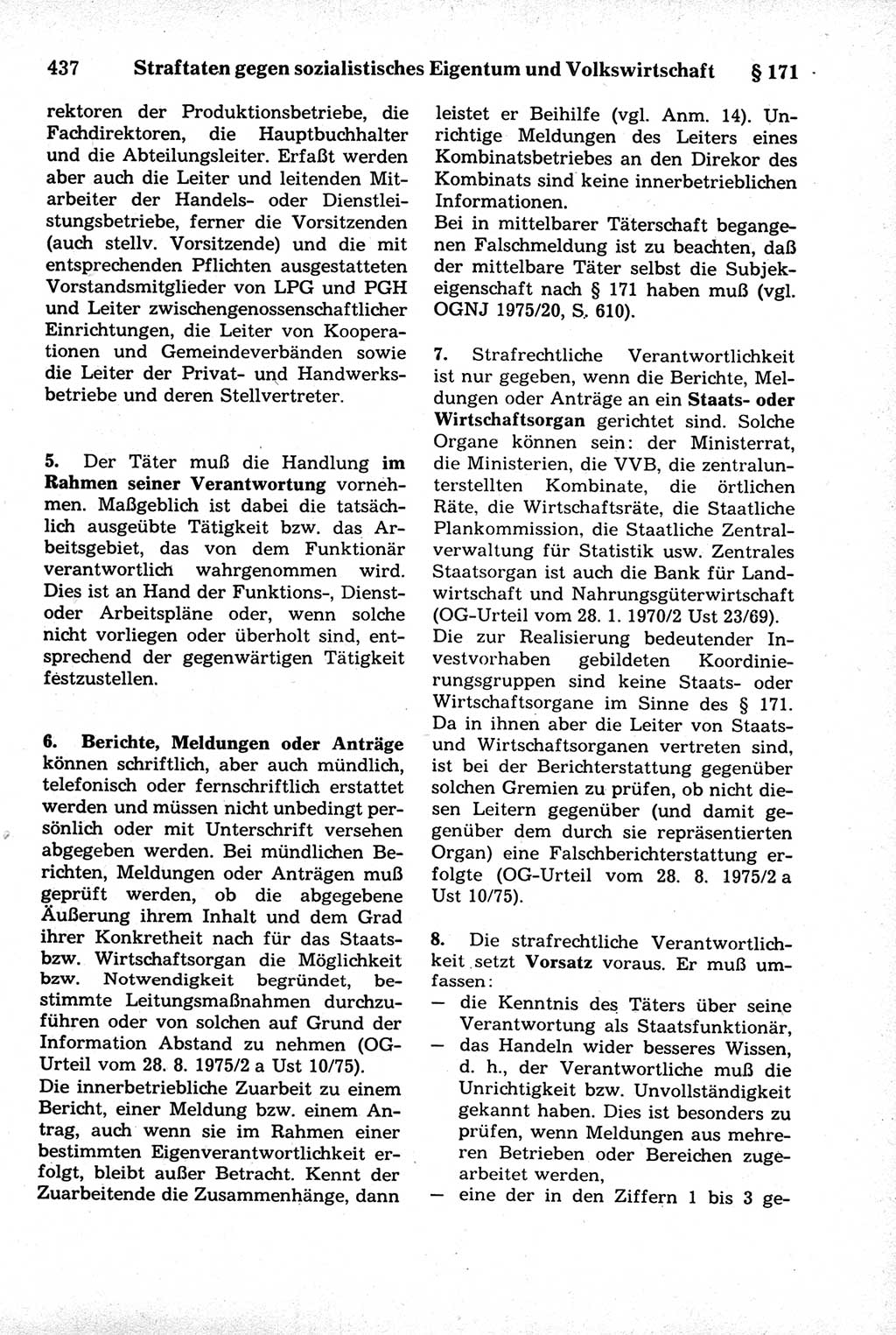 Strafrecht der Deutschen Demokratischen Republik (DDR), Kommentar zum Strafgesetzbuch (StGB) 1981, Seite 437 (Strafr. DDR Komm. StGB 1981, S. 437)