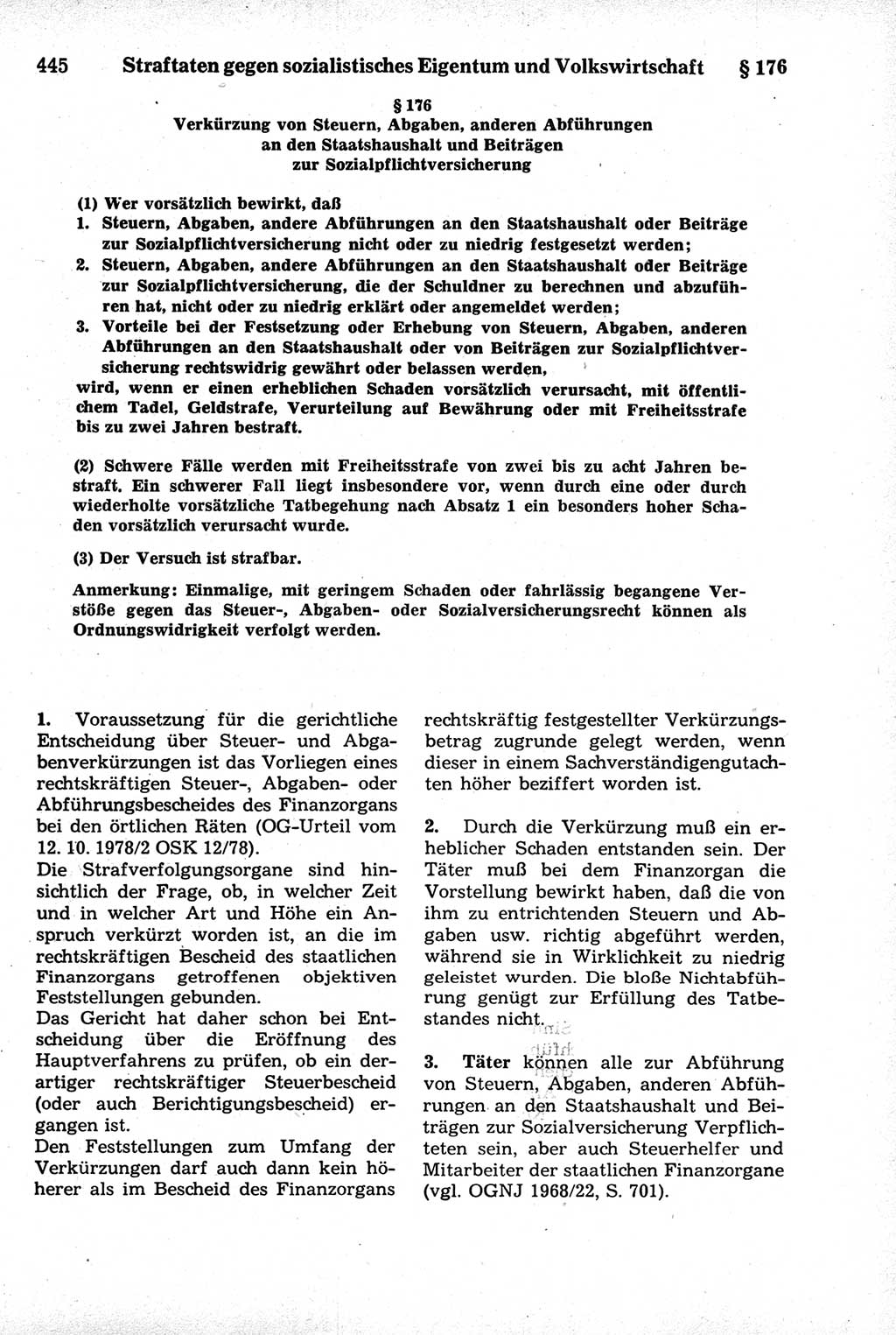 Strafrecht der Deutschen Demokratischen Republik (DDR), Kommentar zum Strafgesetzbuch (StGB) 1981, Seite 445 (Strafr. DDR Komm. StGB 1981, S. 445)
