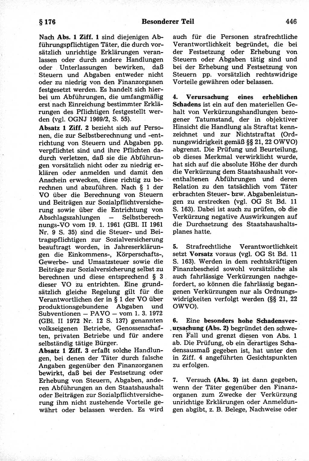 Strafrecht der Deutschen Demokratischen Republik (DDR), Kommentar zum Strafgesetzbuch (StGB) 1981, Seite 446 (Strafr. DDR Komm. StGB 1981, S. 446)