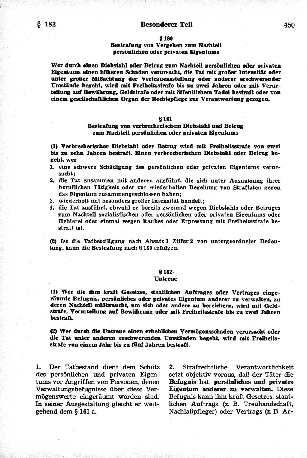 Strafrecht der Deutschen Demokratischen Republik (DDR), Kommentar zum Strafgesetzbuch (StGB) 1981, Seite 450 (Strafr. DDR Komm. StGB 1981, S. 450)