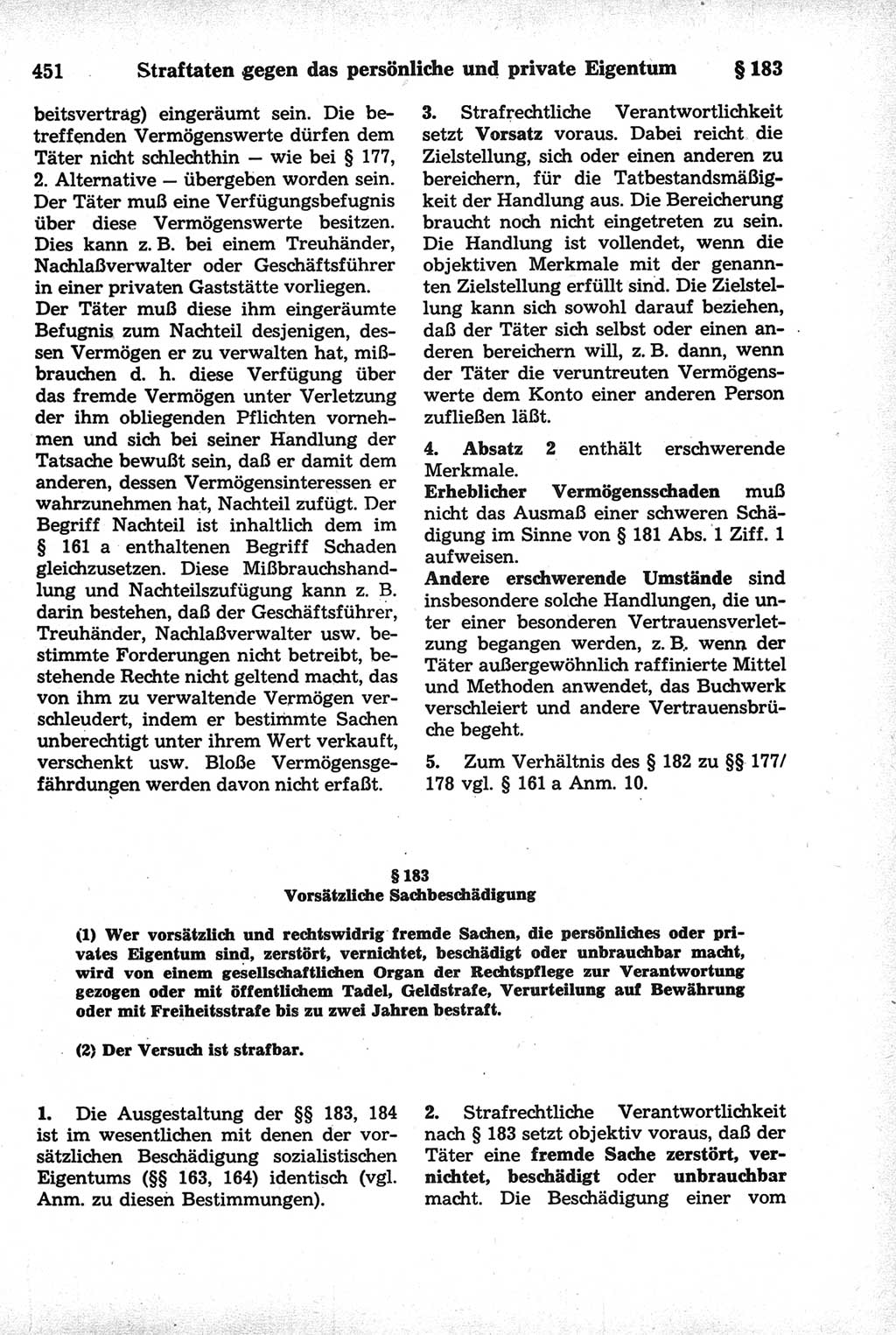 Strafrecht der Deutschen Demokratischen Republik (DDR), Kommentar zum Strafgesetzbuch (StGB) 1981, Seite 451 (Strafr. DDR Komm. StGB 1981, S. 451)