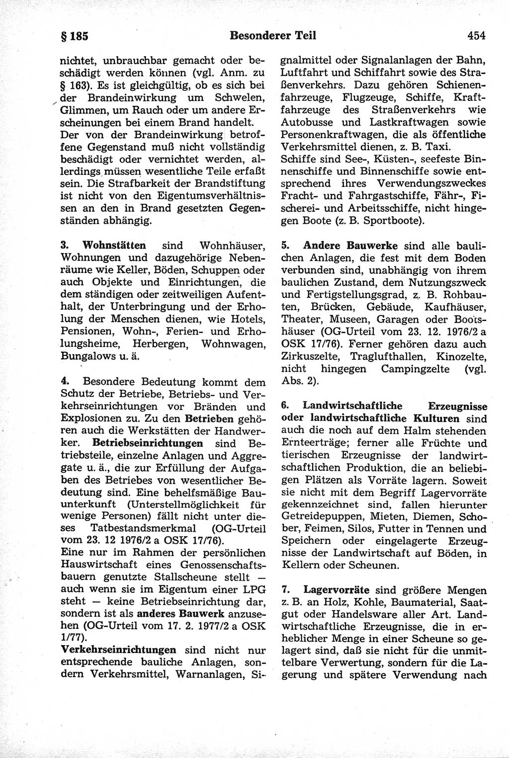 Strafrecht der Deutschen Demokratischen Republik (DDR), Kommentar zum Strafgesetzbuch (StGB) 1981, Seite 454 (Strafr. DDR Komm. StGB 1981, S. 454)