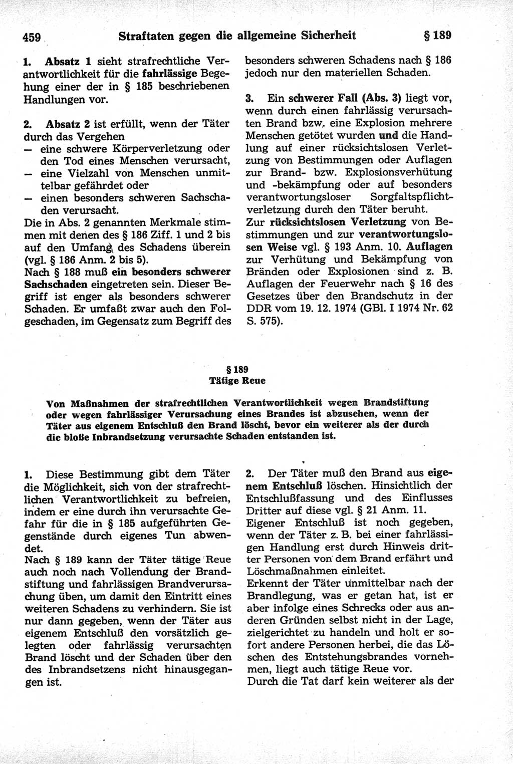 Strafrecht der Deutschen Demokratischen Republik (DDR), Kommentar zum Strafgesetzbuch (StGB) 1981, Seite 459 (Strafr. DDR Komm. StGB 1981, S. 459)