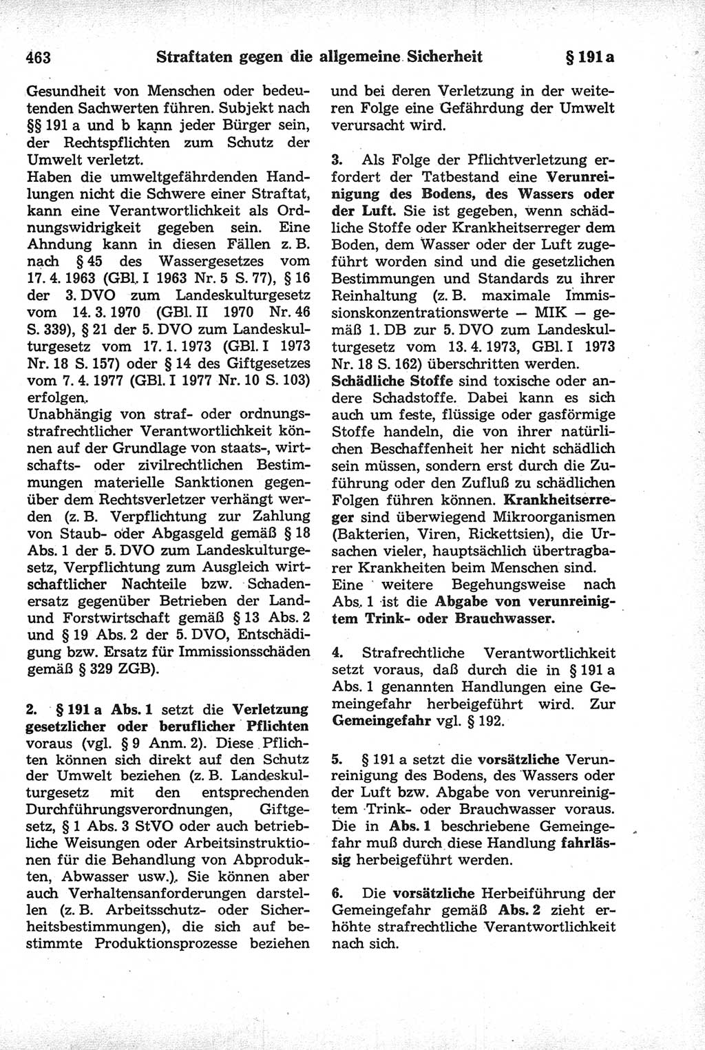 Strafrecht der Deutschen Demokratischen Republik (DDR), Kommentar zum Strafgesetzbuch (StGB) 1981, Seite 463 (Strafr. DDR Komm. StGB 1981, S. 463)