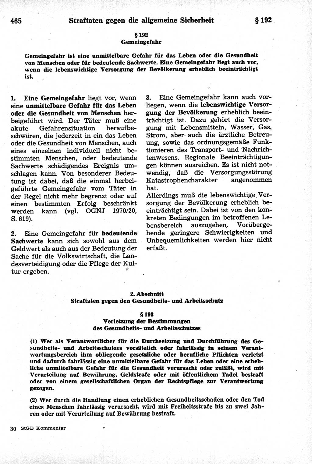 Strafrecht der Deutschen Demokratischen Republik (DDR), Kommentar zum Strafgesetzbuch (StGB) 1981, Seite 465 (Strafr. DDR Komm. StGB 1981, S. 465)