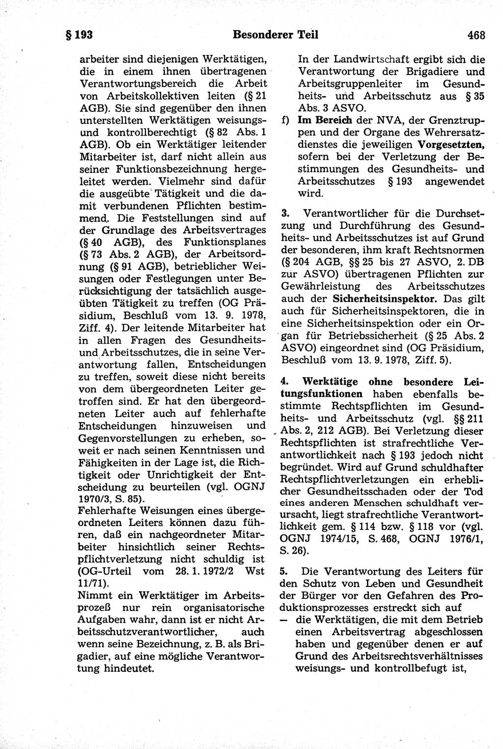 Strafrecht der Deutschen Demokratischen Republik (DDR), Kommentar zum Strafgesetzbuch (StGB) 1981, Seite 468 (Strafr. DDR Komm. StGB 1981, S. 468)
