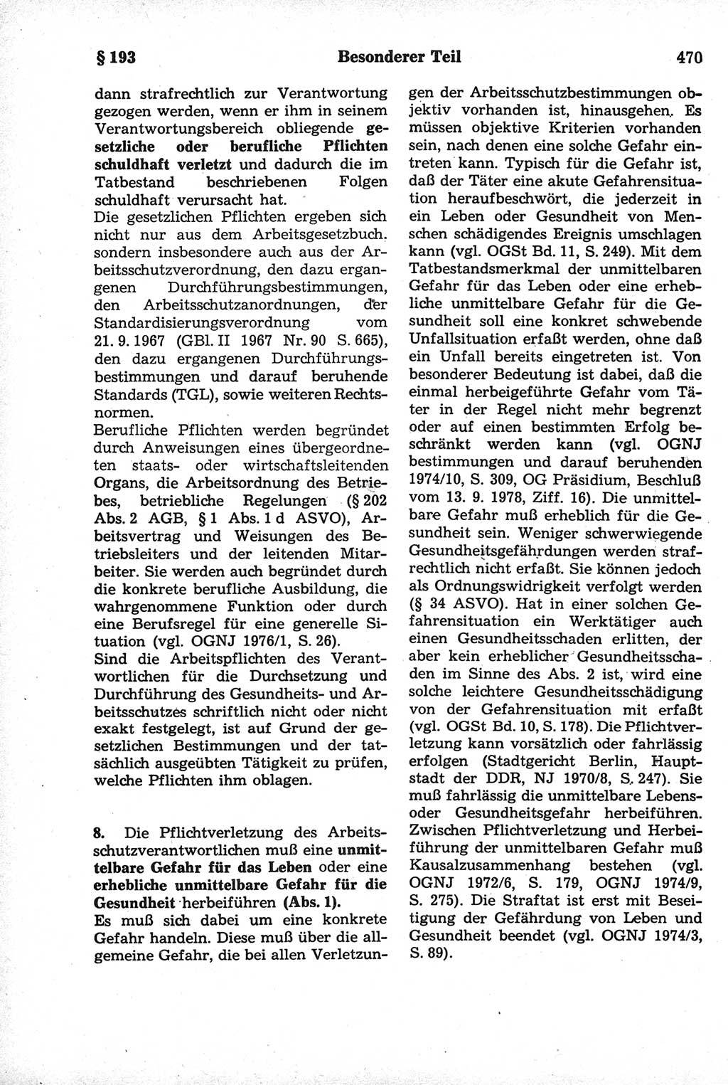 Strafrecht der Deutschen Demokratischen Republik (DDR), Kommentar zum Strafgesetzbuch (StGB) 1981, Seite 470 (Strafr. DDR Komm. StGB 1981, S. 470)