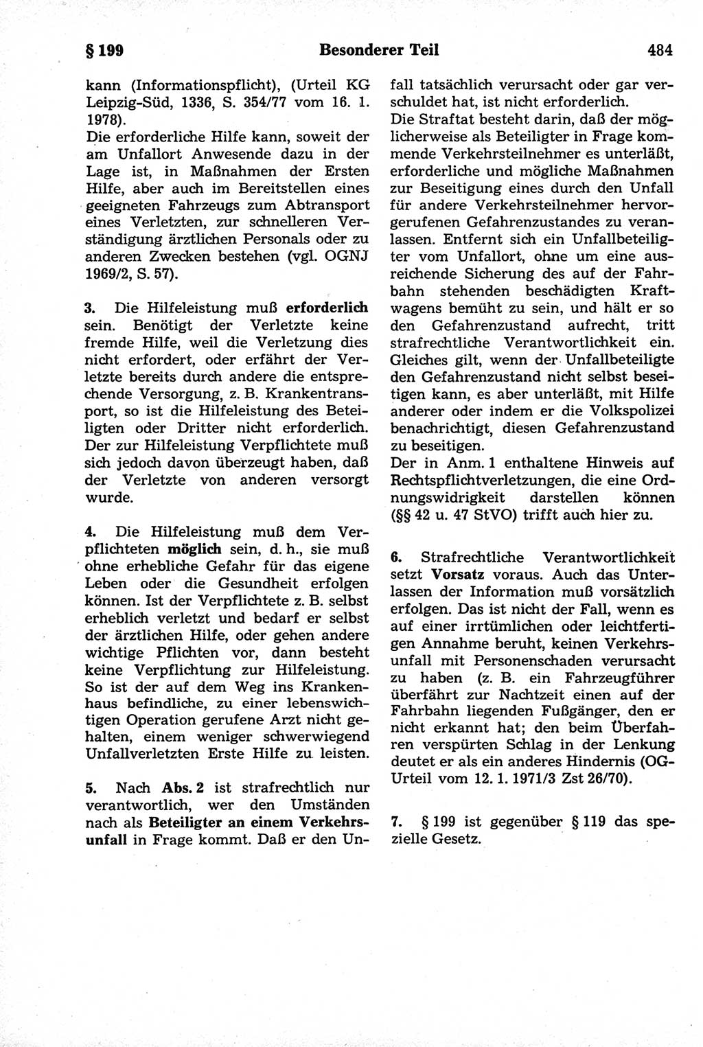 Strafrecht der Deutschen Demokratischen Republik (DDR), Kommentar zum Strafgesetzbuch (StGB) 1981, Seite 484 (Strafr. DDR Komm. StGB 1981, S. 484)