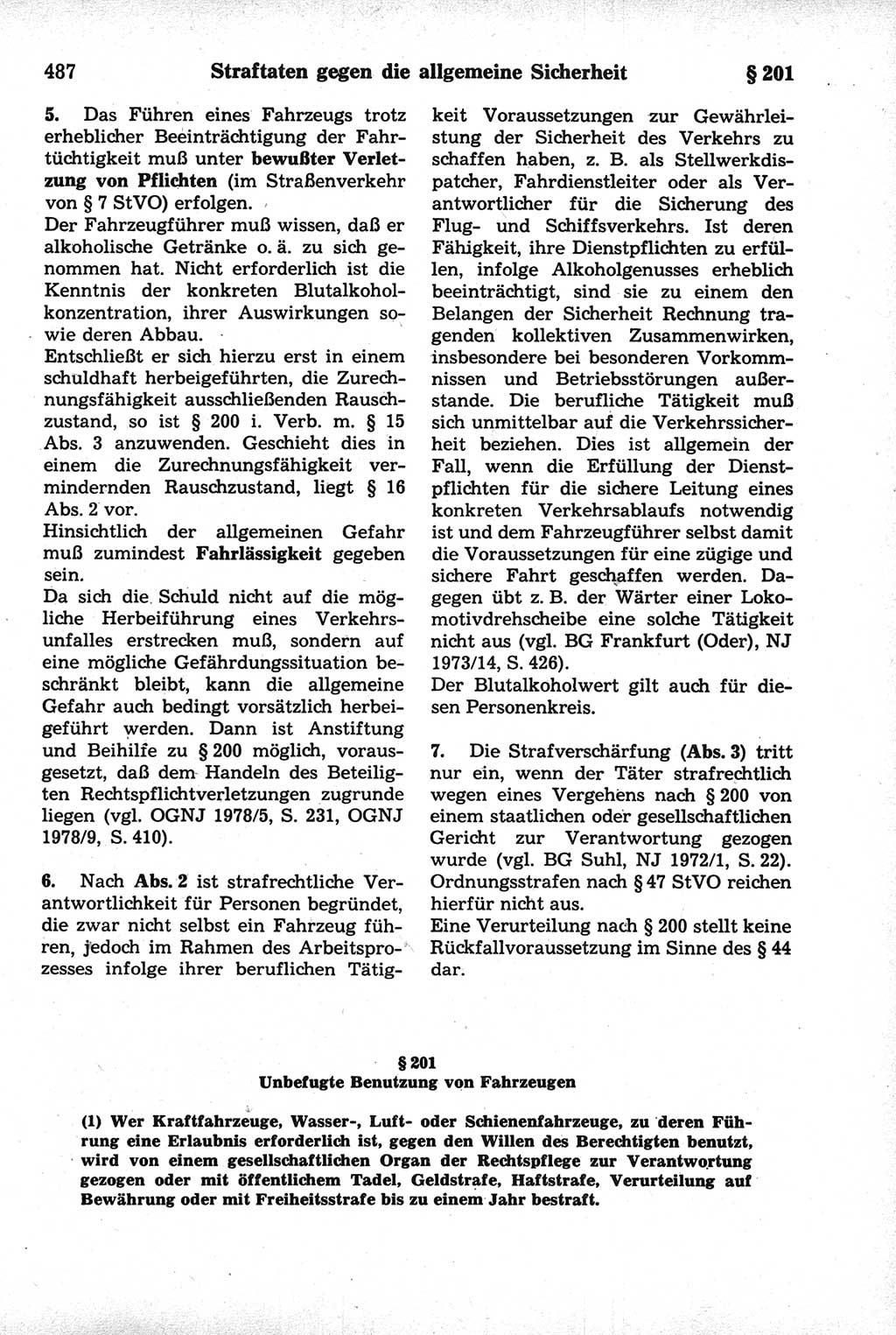Strafrecht der Deutschen Demokratischen Republik (DDR), Kommentar zum Strafgesetzbuch (StGB) 1981, Seite 487 (Strafr. DDR Komm. StGB 1981, S. 487)