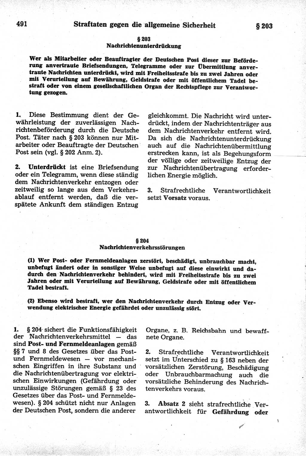 Strafrecht der Deutschen Demokratischen Republik (DDR), Kommentar zum Strafgesetzbuch (StGB) 1981, Seite 491 (Strafr. DDR Komm. StGB 1981, S. 491)