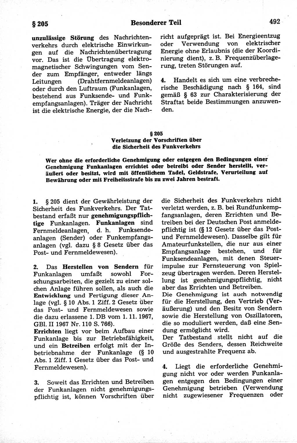 Strafrecht der Deutschen Demokratischen Republik (DDR), Kommentar zum Strafgesetzbuch (StGB) 1981, Seite 492 (Strafr. DDR Komm. StGB 1981, S. 492)