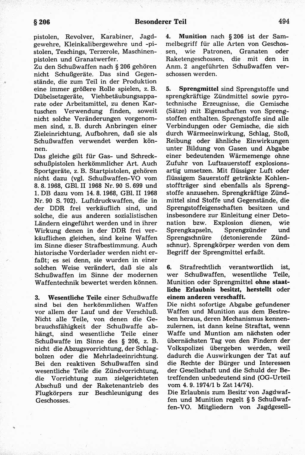 Strafrecht der Deutschen Demokratischen Republik (DDR), Kommentar zum Strafgesetzbuch (StGB) 1981, Seite 494 (Strafr. DDR Komm. StGB 1981, S. 494)