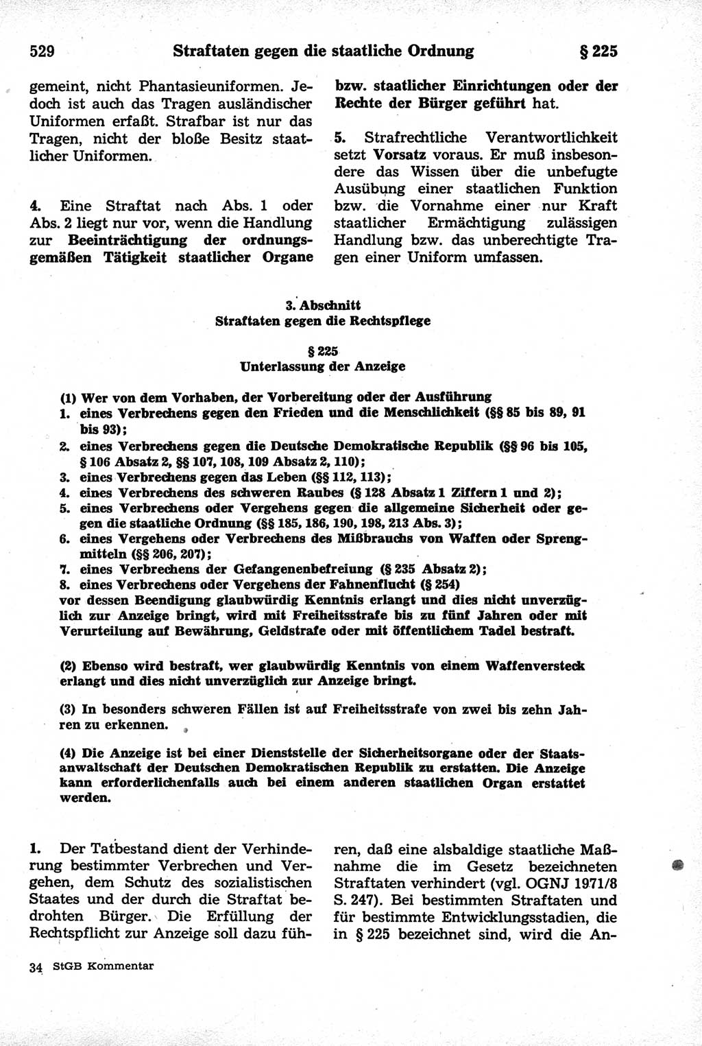 Strafrecht der Deutschen Demokratischen Republik (DDR), Kommentar zum Strafgesetzbuch (StGB) 1981, Seite 529 (Strafr. DDR Komm. StGB 1981, S. 529)