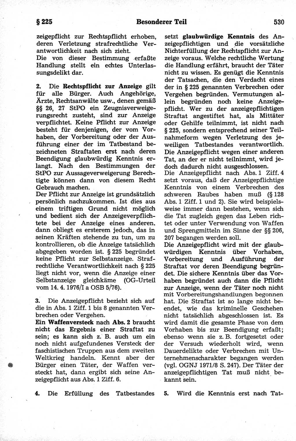 Strafrecht der Deutschen Demokratischen Republik (DDR), Kommentar zum Strafgesetzbuch (StGB) 1981, Seite 530 (Strafr. DDR Komm. StGB 1981, S. 530)