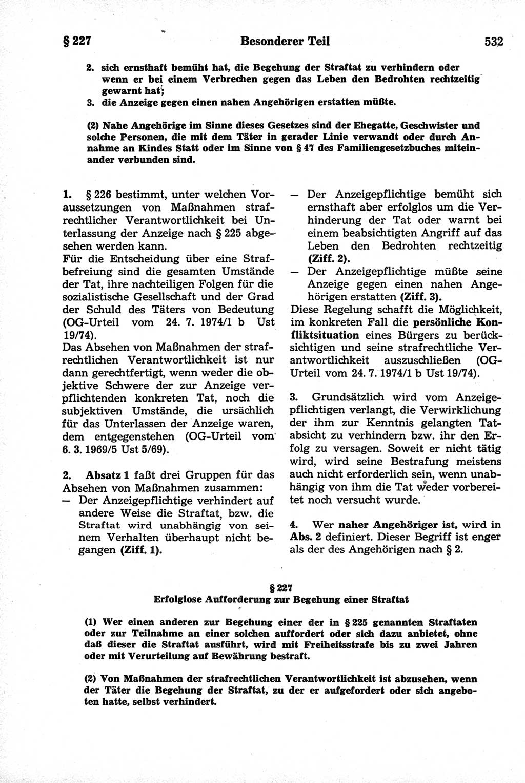 Strafrecht der Deutschen Demokratischen Republik (DDR), Kommentar zum Strafgesetzbuch (StGB) 1981, Seite 532 (Strafr. DDR Komm. StGB 1981, S. 532)