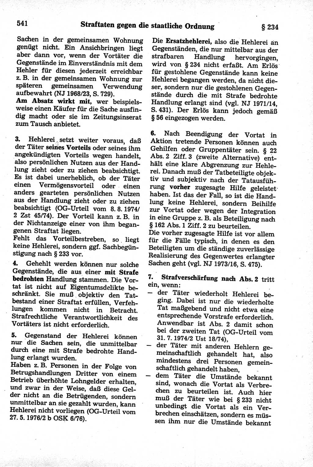 Strafrecht der Deutschen Demokratischen Republik (DDR), Kommentar zum Strafgesetzbuch (StGB) 1981, Seite 541 (Strafr. DDR Komm. StGB 1981, S. 541)