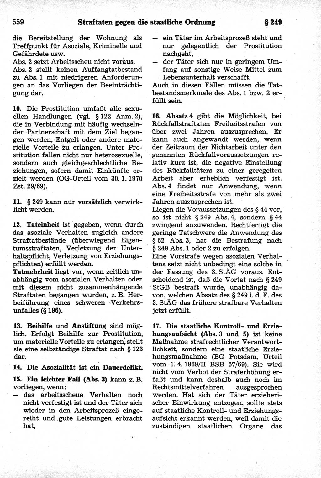 Strafrecht der Deutschen Demokratischen Republik (DDR), Kommentar zum Strafgesetzbuch (StGB) 1981, Seite 559 (Strafr. DDR Komm. StGB 1981, S. 559)