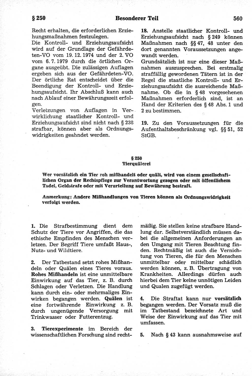 Strafrecht der Deutschen Demokratischen Republik (DDR), Kommentar zum Strafgesetzbuch (StGB) 1981, Seite 560 (Strafr. DDR Komm. StGB 1981, S. 560)