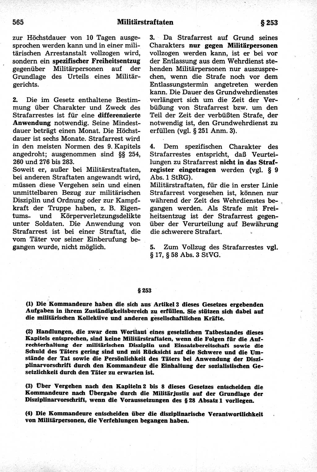 Strafrecht der Deutschen Demokratischen Republik (DDR), Kommentar zum Strafgesetzbuch (StGB) 1981, Seite 565 (Strafr. DDR Komm. StGB 1981, S. 565)