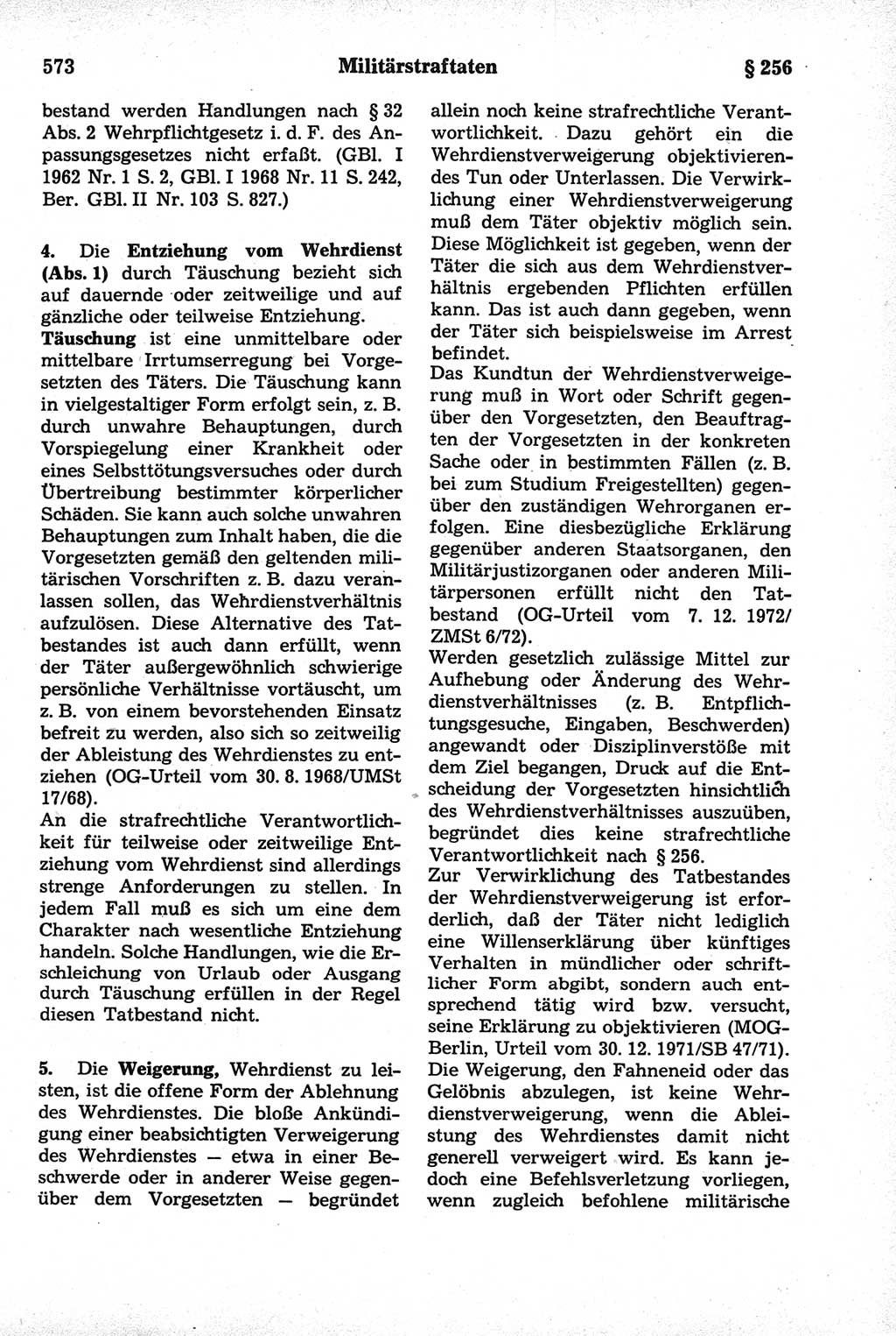 Strafrecht der Deutschen Demokratischen Republik (DDR), Kommentar zum Strafgesetzbuch (StGB) 1981, Seite 573 (Strafr. DDR Komm. StGB 1981, S. 573)