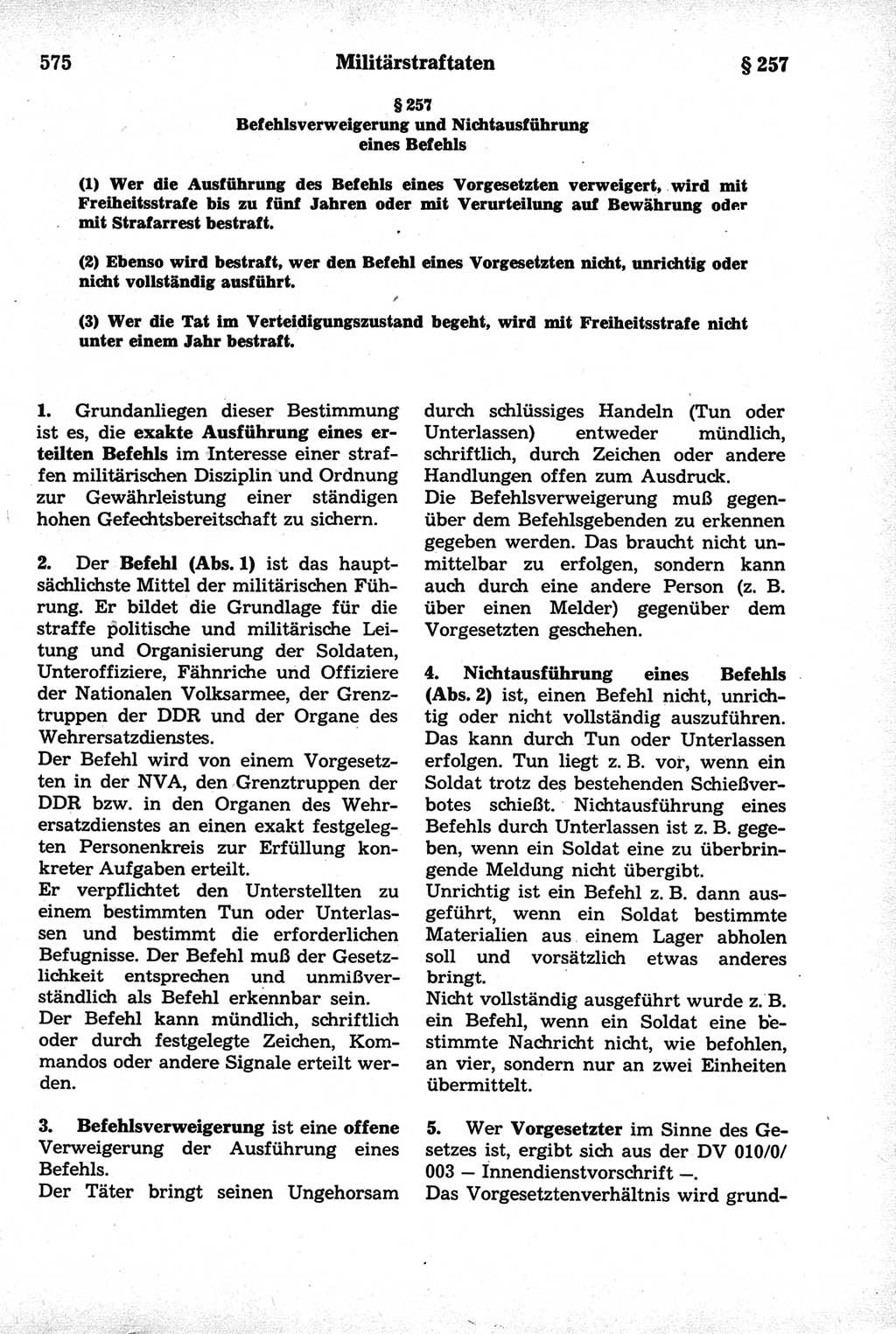 Strafrecht der Deutschen Demokratischen Republik (DDR), Kommentar zum Strafgesetzbuch (StGB) 1981, Seite 575 (Strafr. DDR Komm. StGB 1981, S. 575)