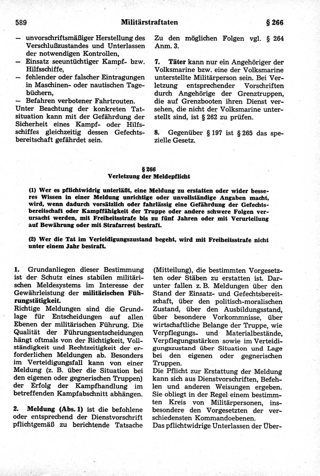 Strafrecht der Deutschen Demokratischen Republik (DDR), Kommentar zum Strafgesetzbuch (StGB) 1981, Seite 589 (Strafr. DDR Komm. StGB 1981, S. 589)