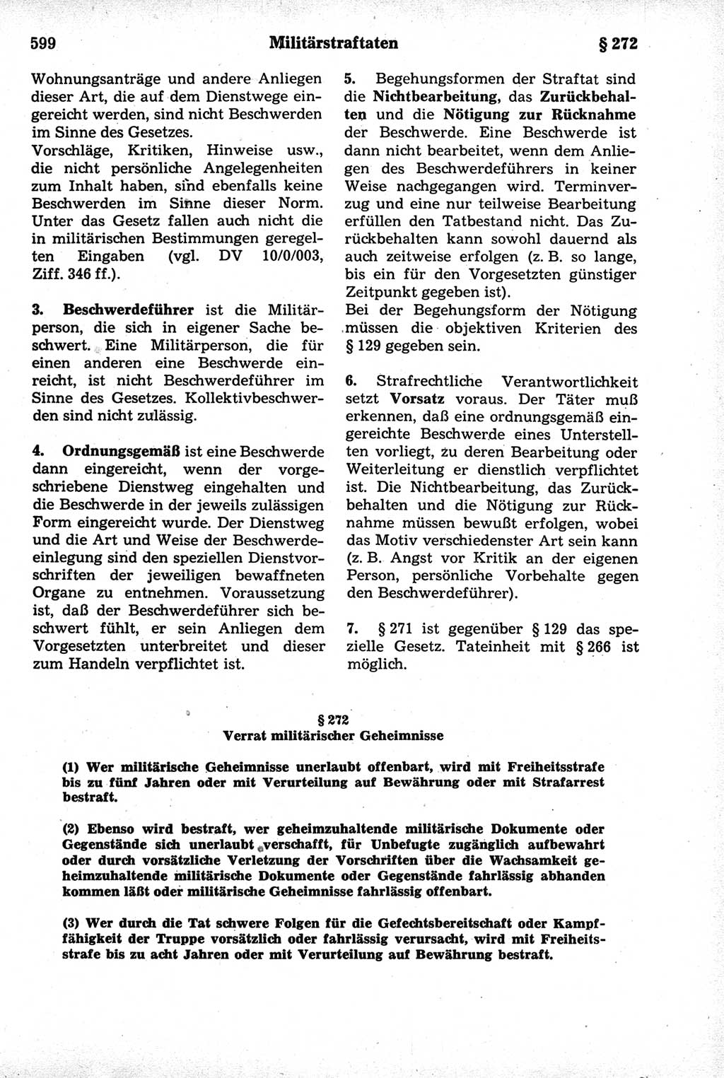 Strafrecht der Deutschen Demokratischen Republik (DDR), Kommentar zum Strafgesetzbuch (StGB) 1981, Seite 599 (Strafr. DDR Komm. StGB 1981, S. 599)