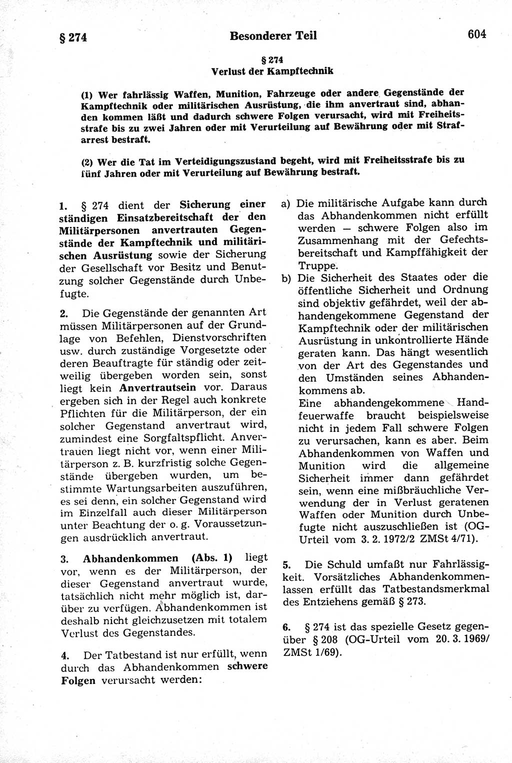 Strafrecht der Deutschen Demokratischen Republik (DDR), Kommentar zum Strafgesetzbuch (StGB) 1981, Seite 604 (Strafr. DDR Komm. StGB 1981, S. 604)