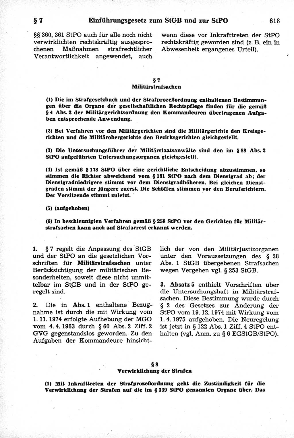 Strafrecht der Deutschen Demokratischen Republik (DDR), Kommentar zum Strafgesetzbuch (StGB) 1981, Seite 618 (Strafr. DDR Komm. StGB 1981, S. 618)