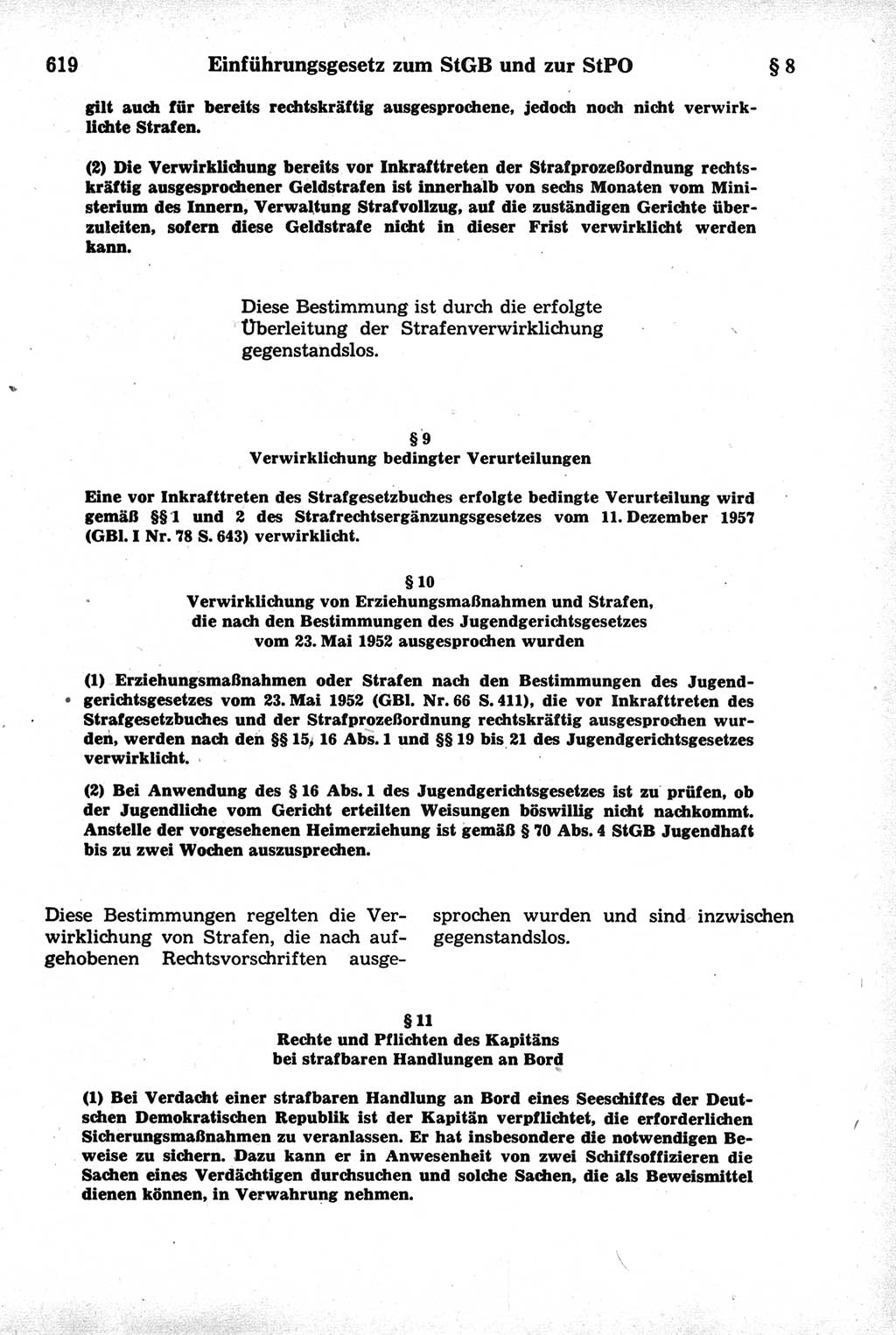 Strafrecht der Deutschen Demokratischen Republik (DDR), Kommentar zum Strafgesetzbuch (StGB) 1981, Seite 619 (Strafr. DDR Komm. StGB 1981, S. 619)