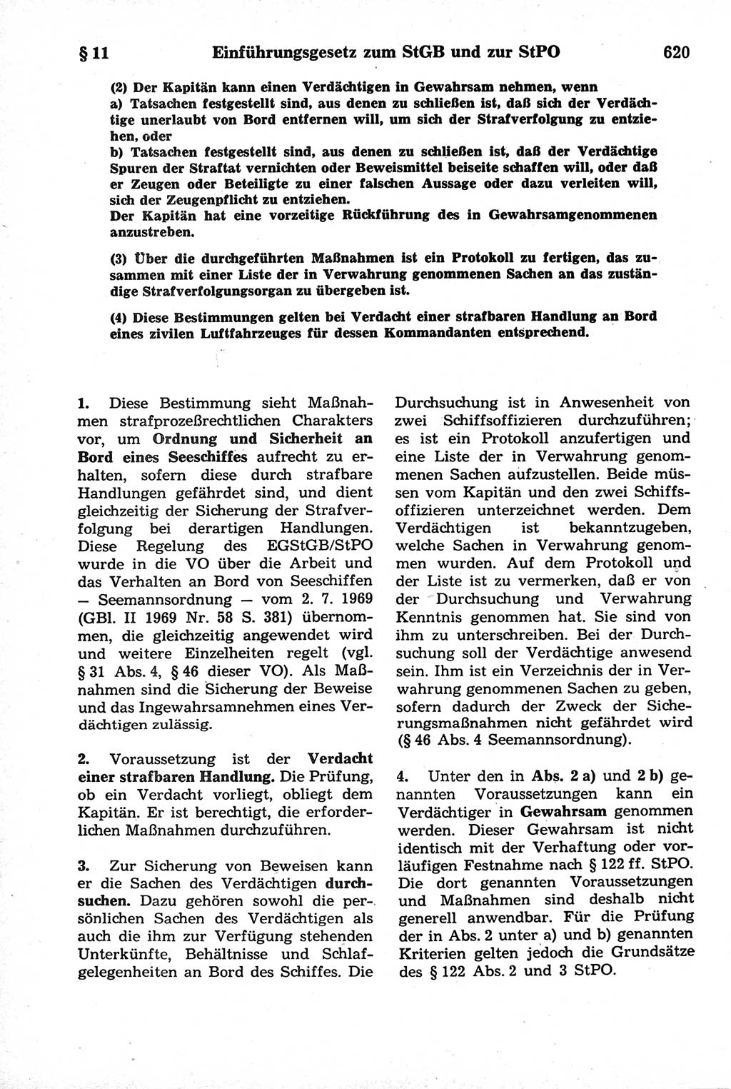 Strafrecht der Deutschen Demokratischen Republik (DDR), Kommentar zum Strafgesetzbuch (StGB) 1981, Seite 620 (Strafr. DDR Komm. StGB 1981, S. 620)