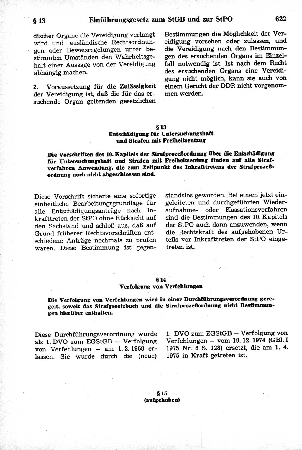Strafrecht der Deutschen Demokratischen Republik (DDR), Kommentar zum Strafgesetzbuch (StGB) 1981, Seite 622 (Strafr. DDR Komm. StGB 1981, S. 622)