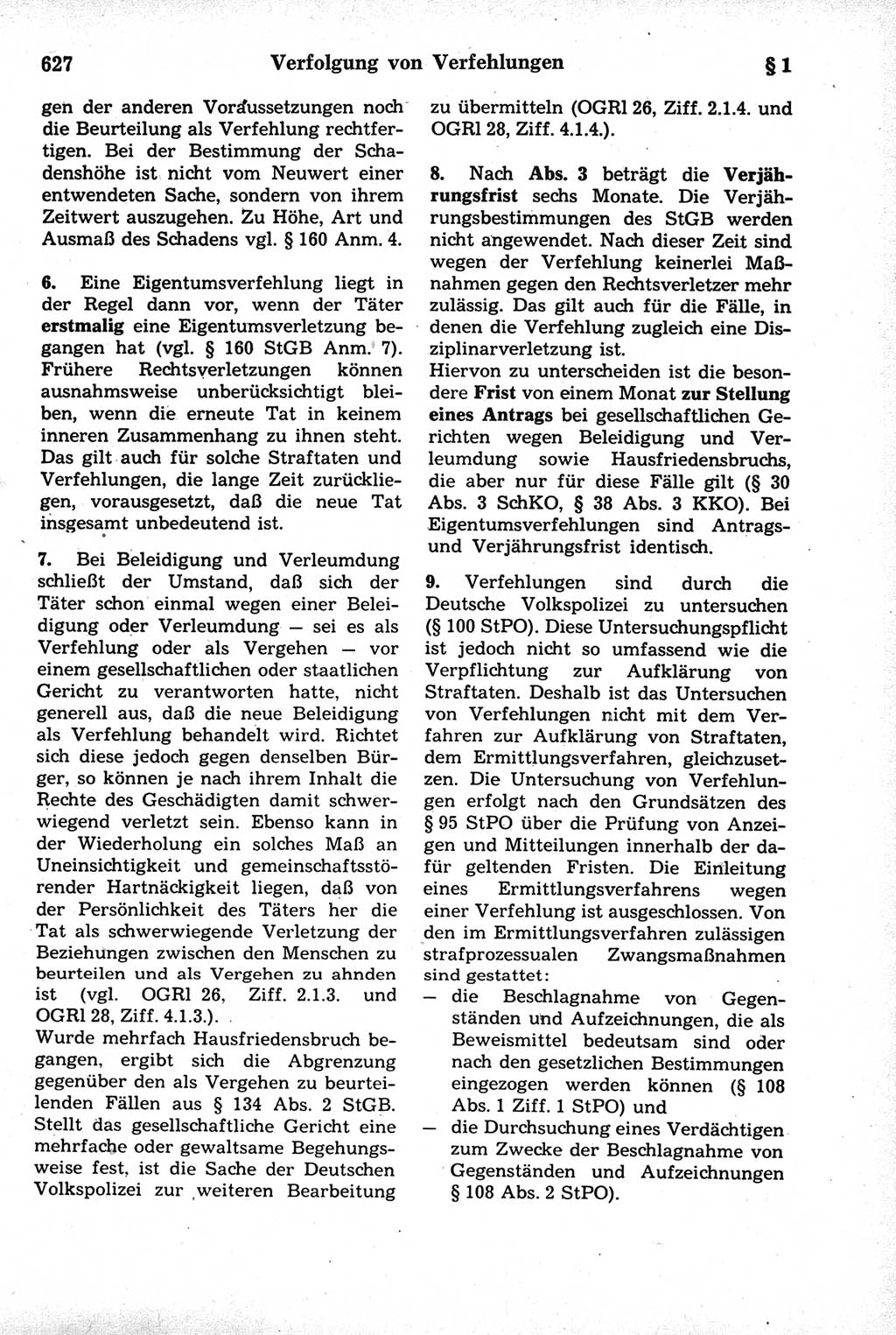 Strafrecht der Deutschen Demokratischen Republik (DDR), Kommentar zum Strafgesetzbuch (StGB) 1981, Seite 627 (Strafr. DDR Komm. StGB 1981, S. 627)