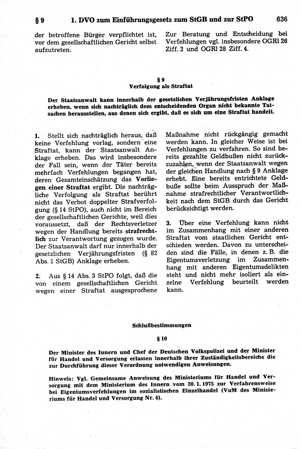 Strafrecht der Deutschen Demokratischen Republik (DDR), Kommentar zum Strafgesetzbuch (StGB) 1981, Seite 636 (Strafr. DDR Komm. StGB 1981, S. 636)