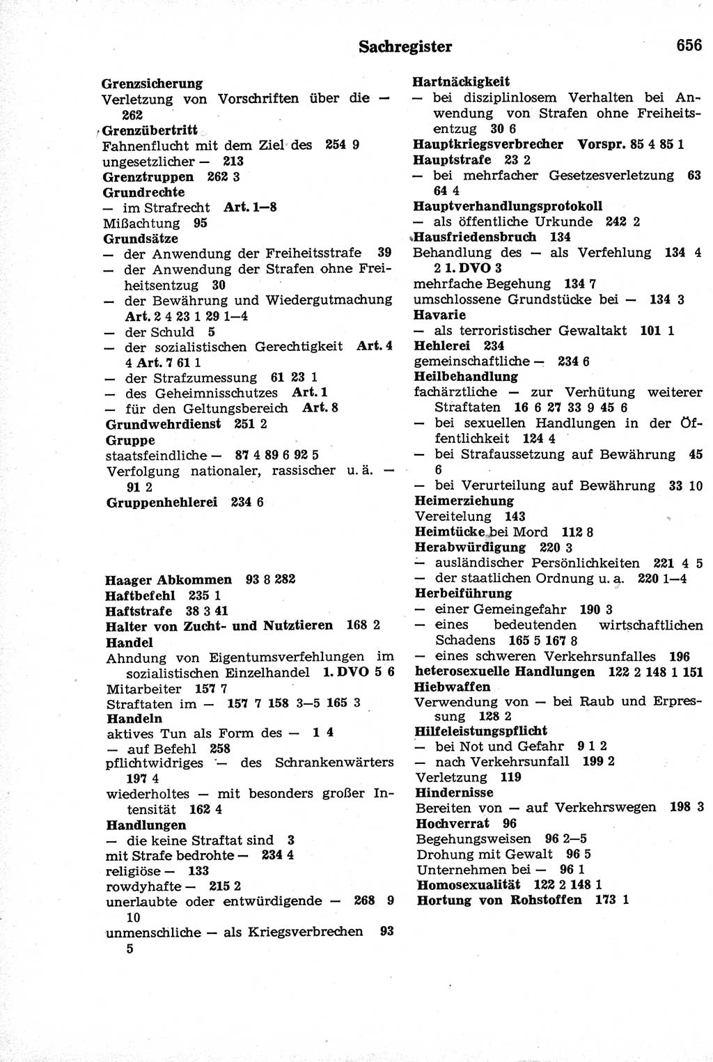 Strafrecht der Deutschen Demokratischen Republik (DDR), Kommentar zum Strafgesetzbuch (StGB) 1981, Seite 656 (Strafr. DDR Komm. StGB 1981, S. 656)