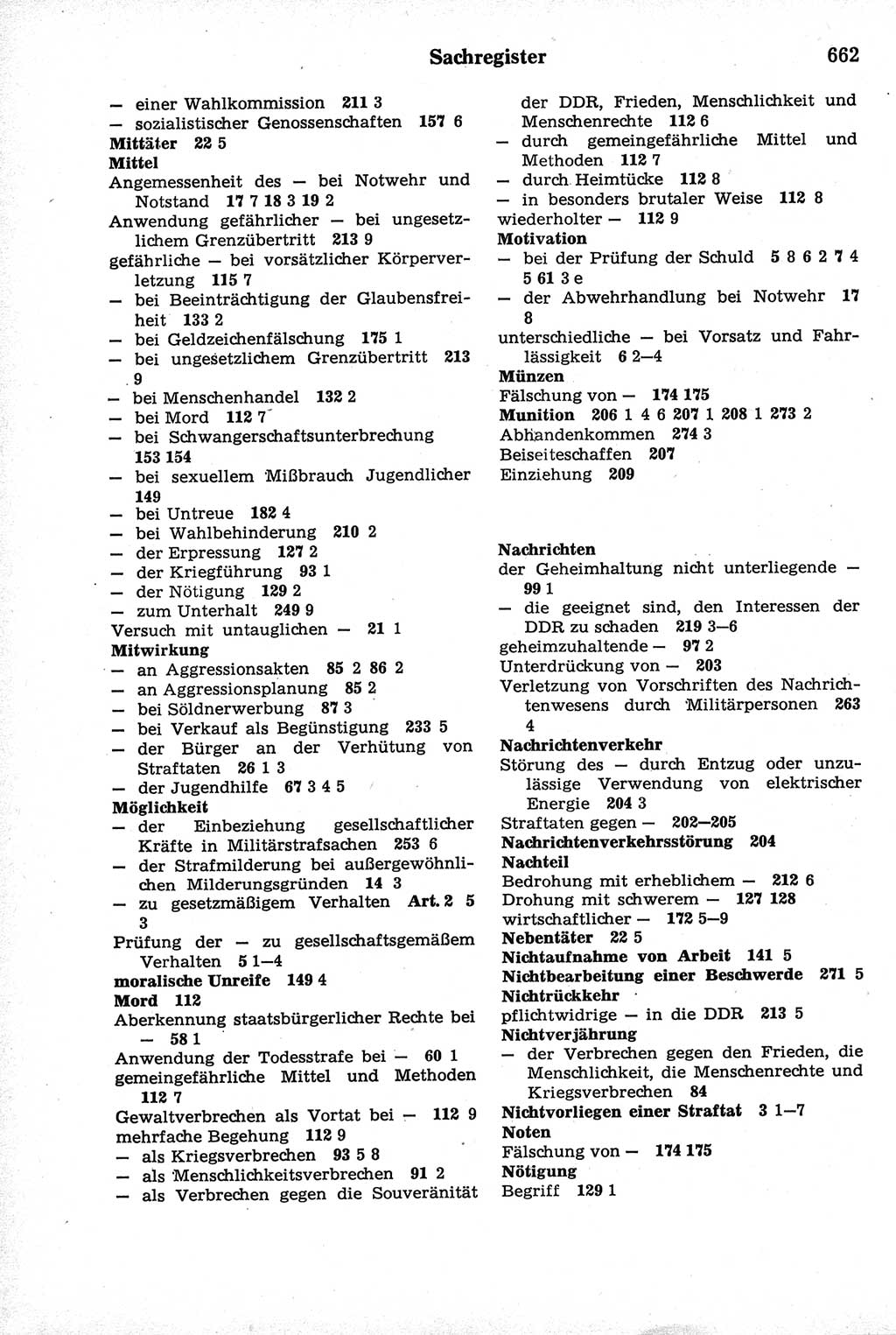 Strafrecht der Deutschen Demokratischen Republik (DDR), Kommentar zum Strafgesetzbuch (StGB) 1981, Seite 662 (Strafr. DDR Komm. StGB 1981, S. 662)