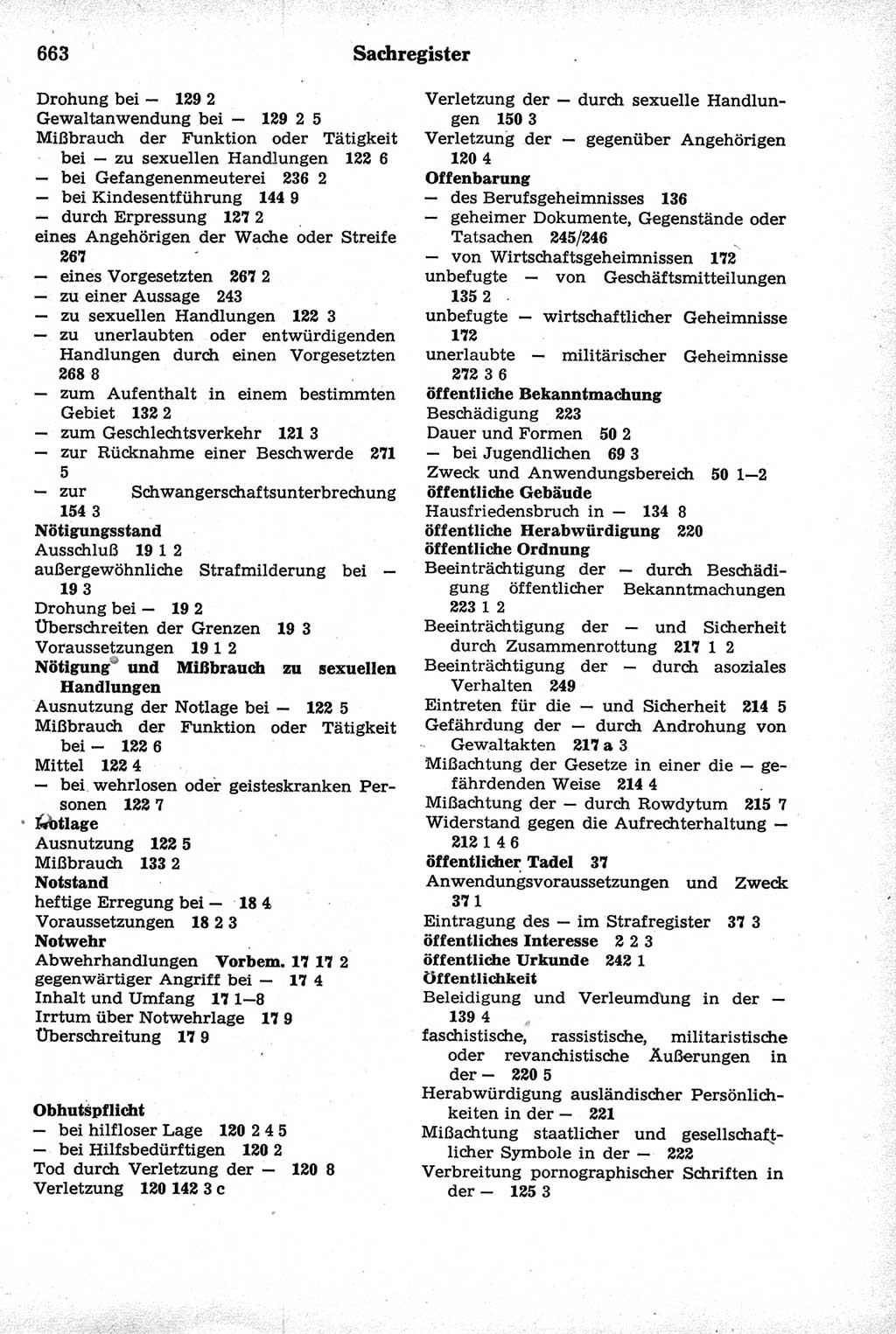 Strafrecht der Deutschen Demokratischen Republik (DDR), Kommentar zum Strafgesetzbuch (StGB) 1981, Seite 663 (Strafr. DDR Komm. StGB 1981, S. 663)