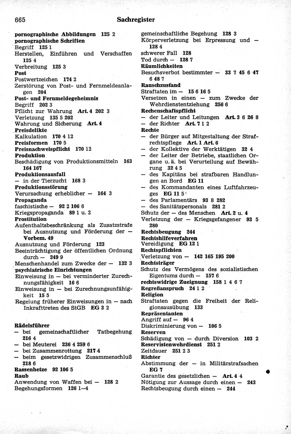 Strafrecht der Deutschen Demokratischen Republik (DDR), Kommentar zum Strafgesetzbuch (StGB) 1981, Seite 665 (Strafr. DDR Komm. StGB 1981, S. 665)
