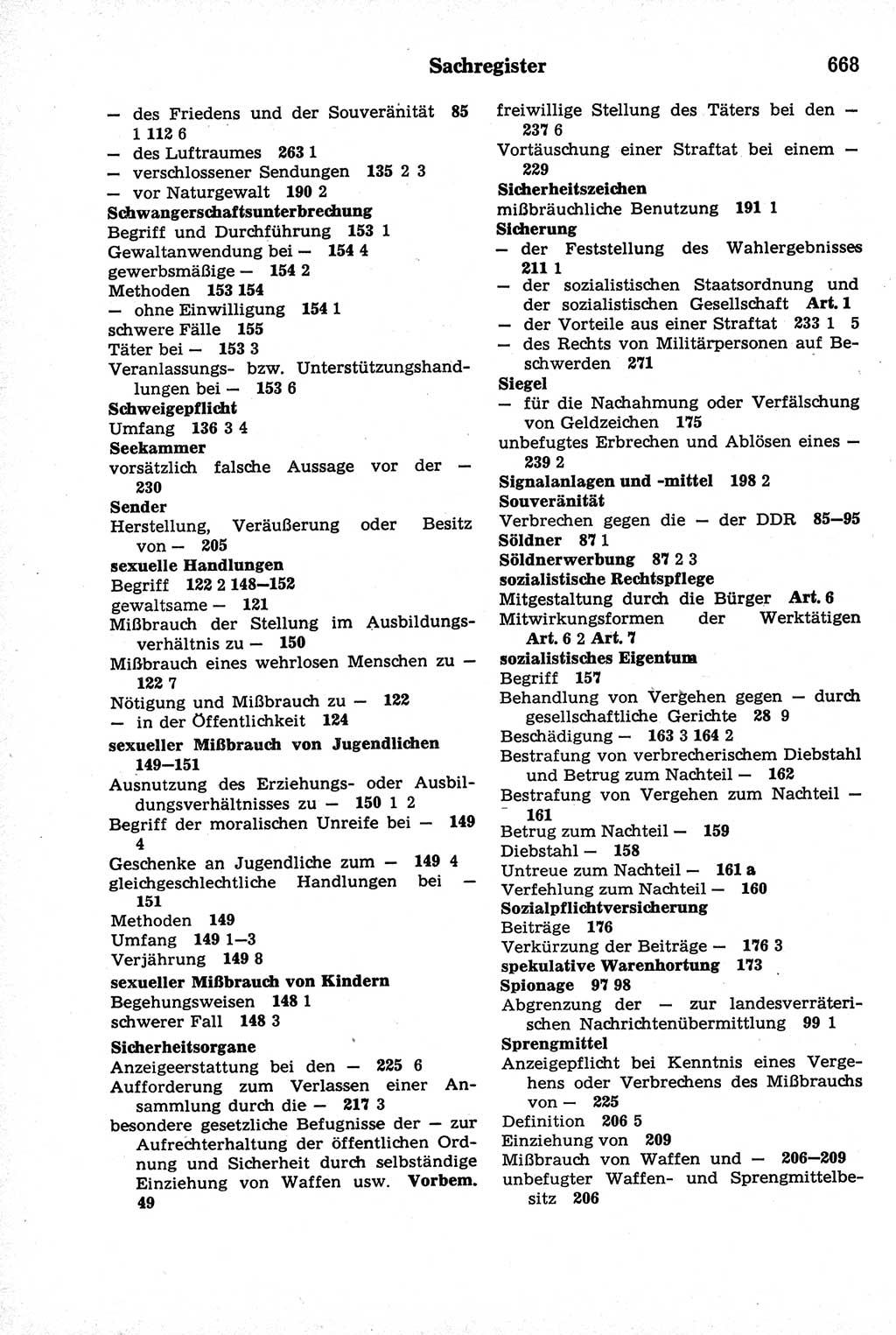 Strafrecht der Deutschen Demokratischen Republik (DDR), Kommentar zum Strafgesetzbuch (StGB) 1981, Seite 668 (Strafr. DDR Komm. StGB 1981, S. 668)