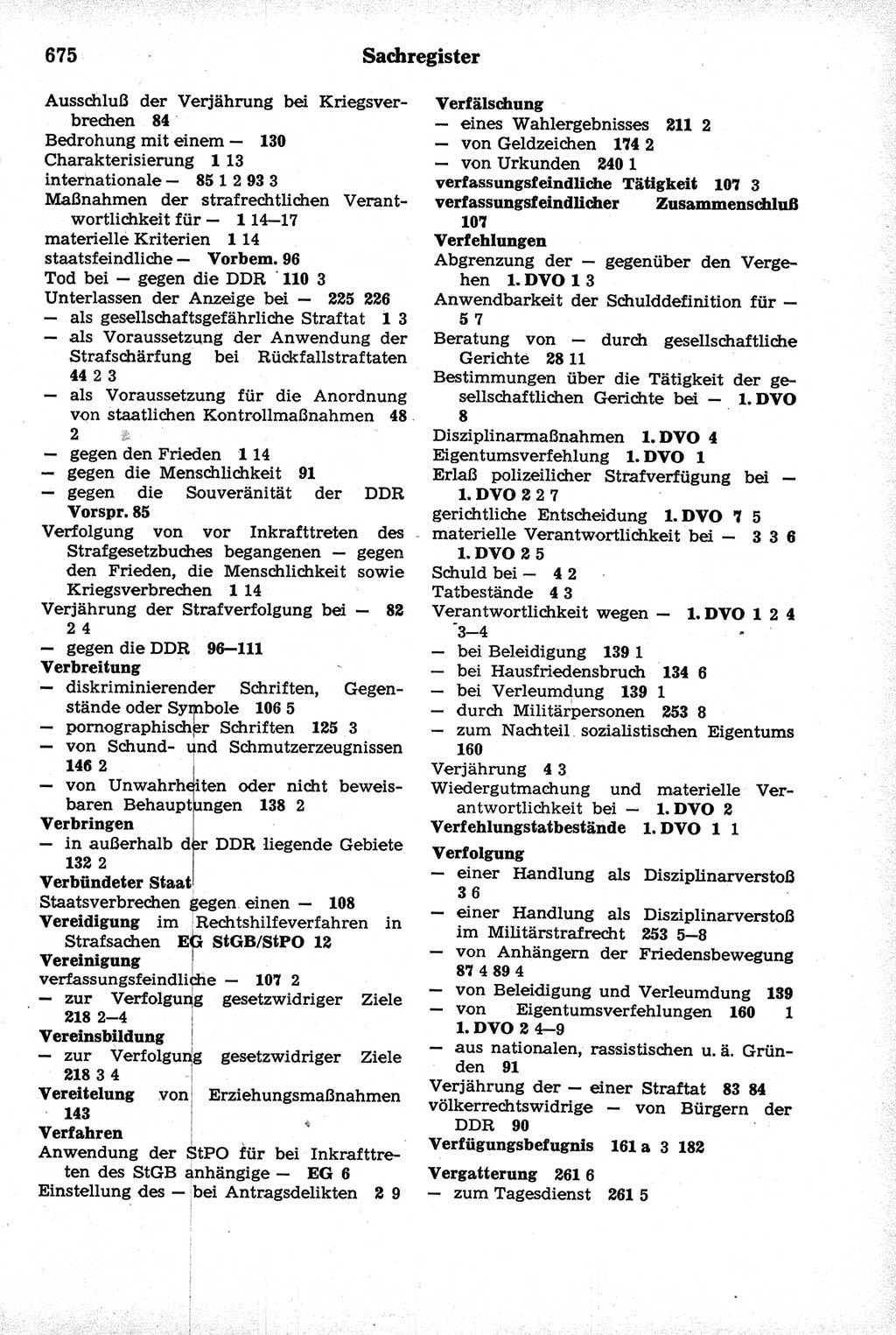 Strafrecht der Deutschen Demokratischen Republik (DDR), Kommentar zum Strafgesetzbuch (StGB) 1981, Seite 675 (Strafr. DDR Komm. StGB 1981, S. 675)