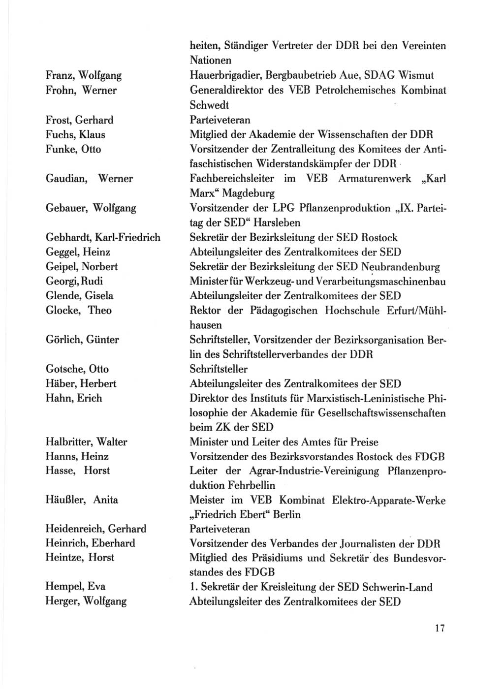 Protokoll der Verhandlungen des Ⅹ. Parteitages der Sozialistischen Einheitspartei Deutschlands (SED) [Deutsche Demokratische Republik (DDR)] 1981, Band 1, Seite 17 (Prot. Verh. Ⅹ. PT SED DDR 1981, Bd. 1, S. 17)