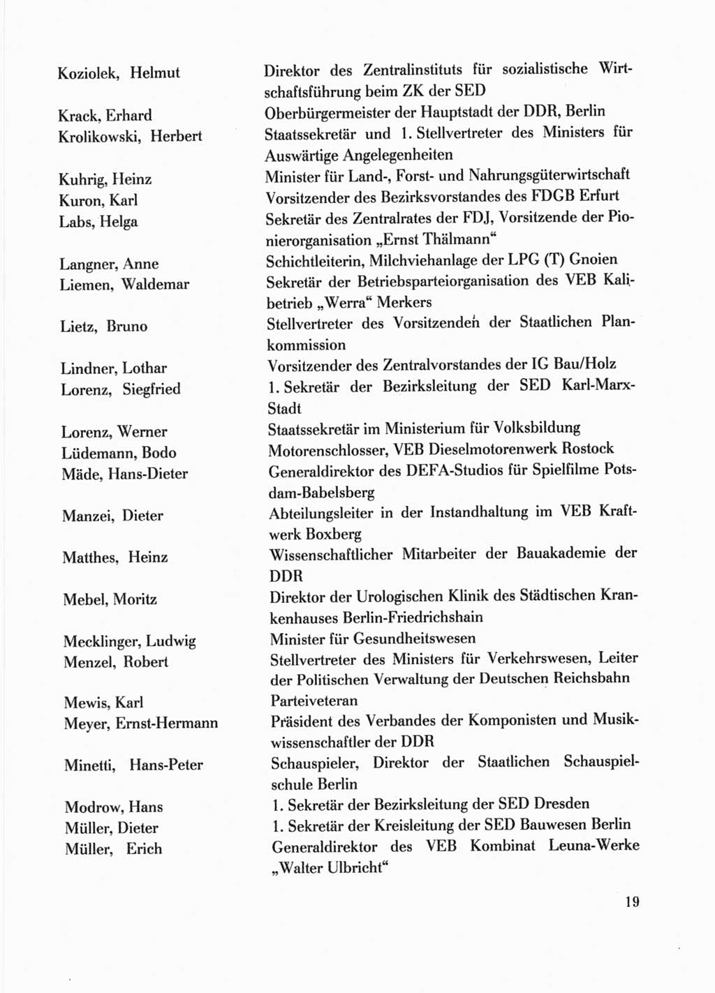 Protokoll der Verhandlungen des Ⅹ. Parteitages der Sozialistischen Einheitspartei Deutschlands (SED) [Deutsche Demokratische Republik (DDR)] 1981, Band 1, Seite 19 (Prot. Verh. Ⅹ. PT SED DDR 1981, Bd. 1, S. 19)