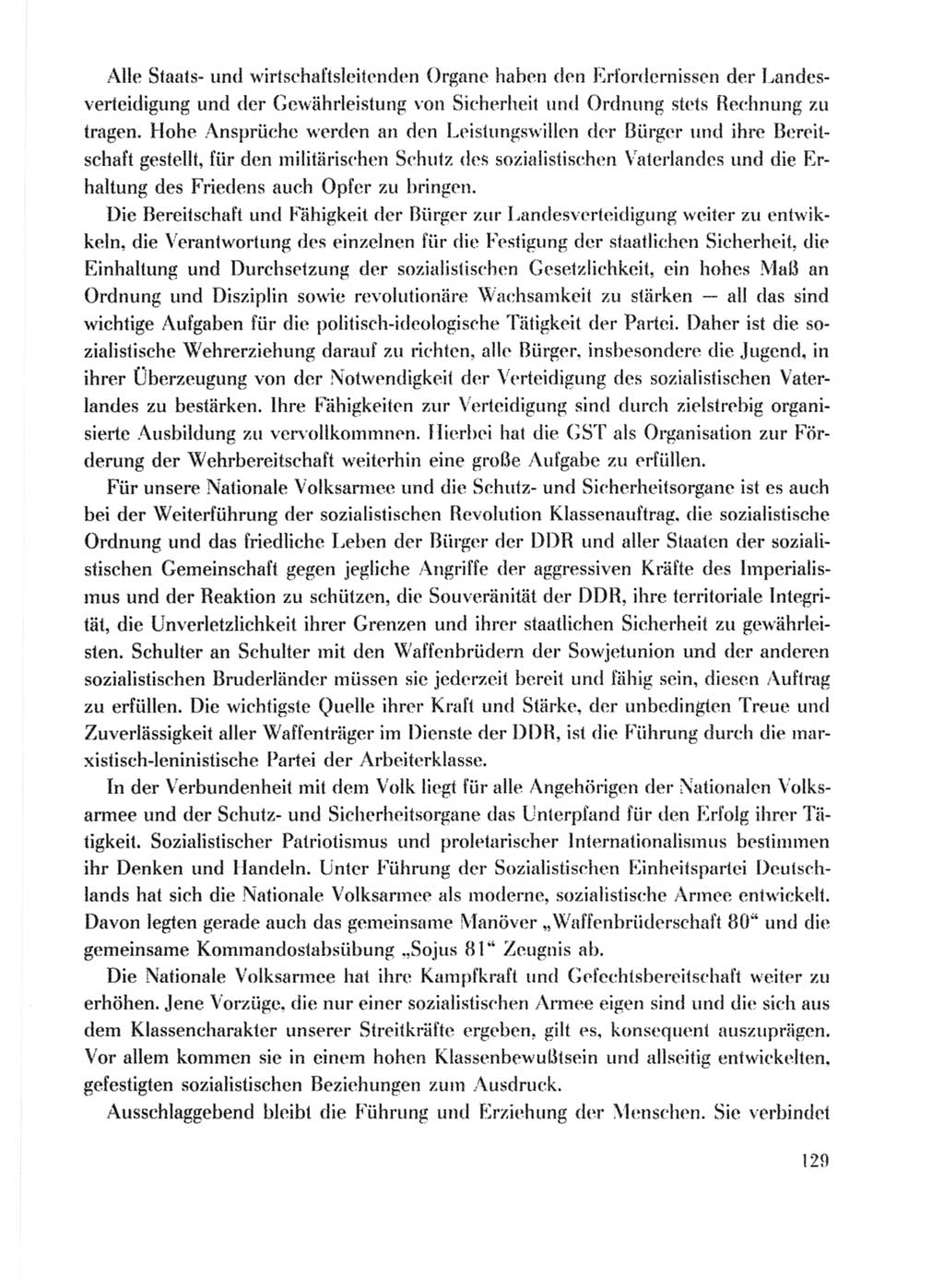Protokoll der Verhandlungen des Ⅹ. Parteitages der Sozialistischen Einheitspartei Deutschlands (SED) [Deutsche Demokratische Republik (DDR)] 1981, Band 1, Seite 129 (Prot. Verh. Ⅹ. PT SED DDR 1981, Bd. 1, S. 129)