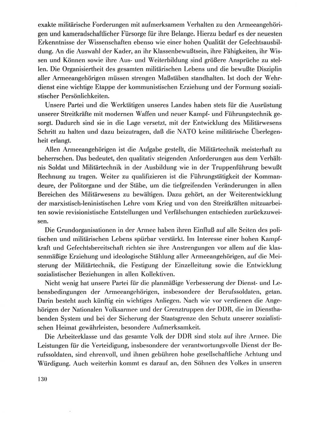 Protokoll der Verhandlungen des Ⅹ. Parteitages der Sozialistischen Einheitspartei Deutschlands (SED) [Deutsche Demokratische Republik (DDR)] 1981, Band 1, Seite 130 (Prot. Verh. Ⅹ. PT SED DDR 1981, Bd. 1, S. 130)