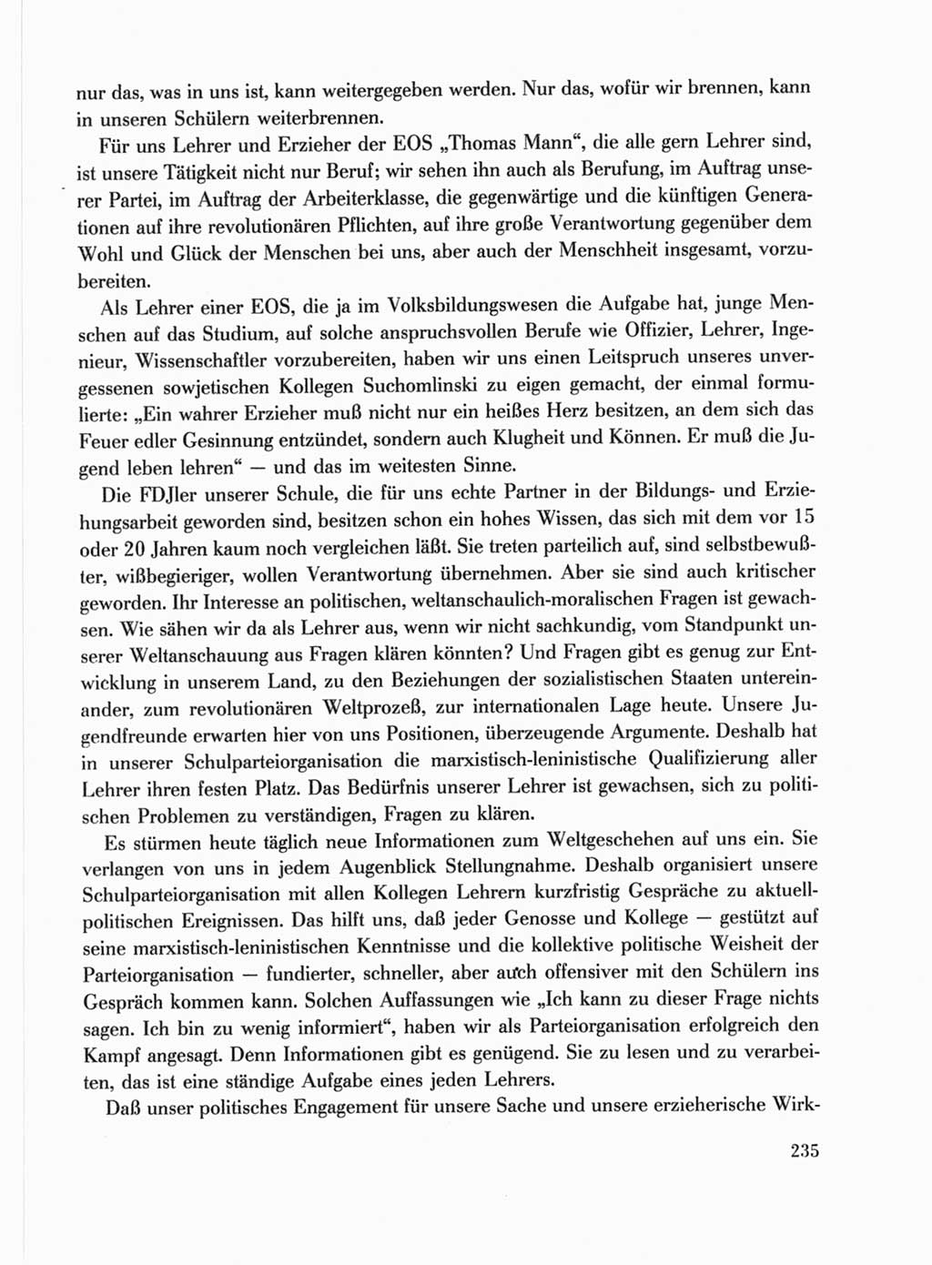 Protokoll der Verhandlungen des Ⅹ. Parteitages der Sozialistischen Einheitspartei Deutschlands (SED) [Deutsche Demokratische Republik (DDR)] 1981, Band 1, Seite 235 (Prot. Verh. Ⅹ. PT SED DDR 1981, Bd. 1, S. 235)