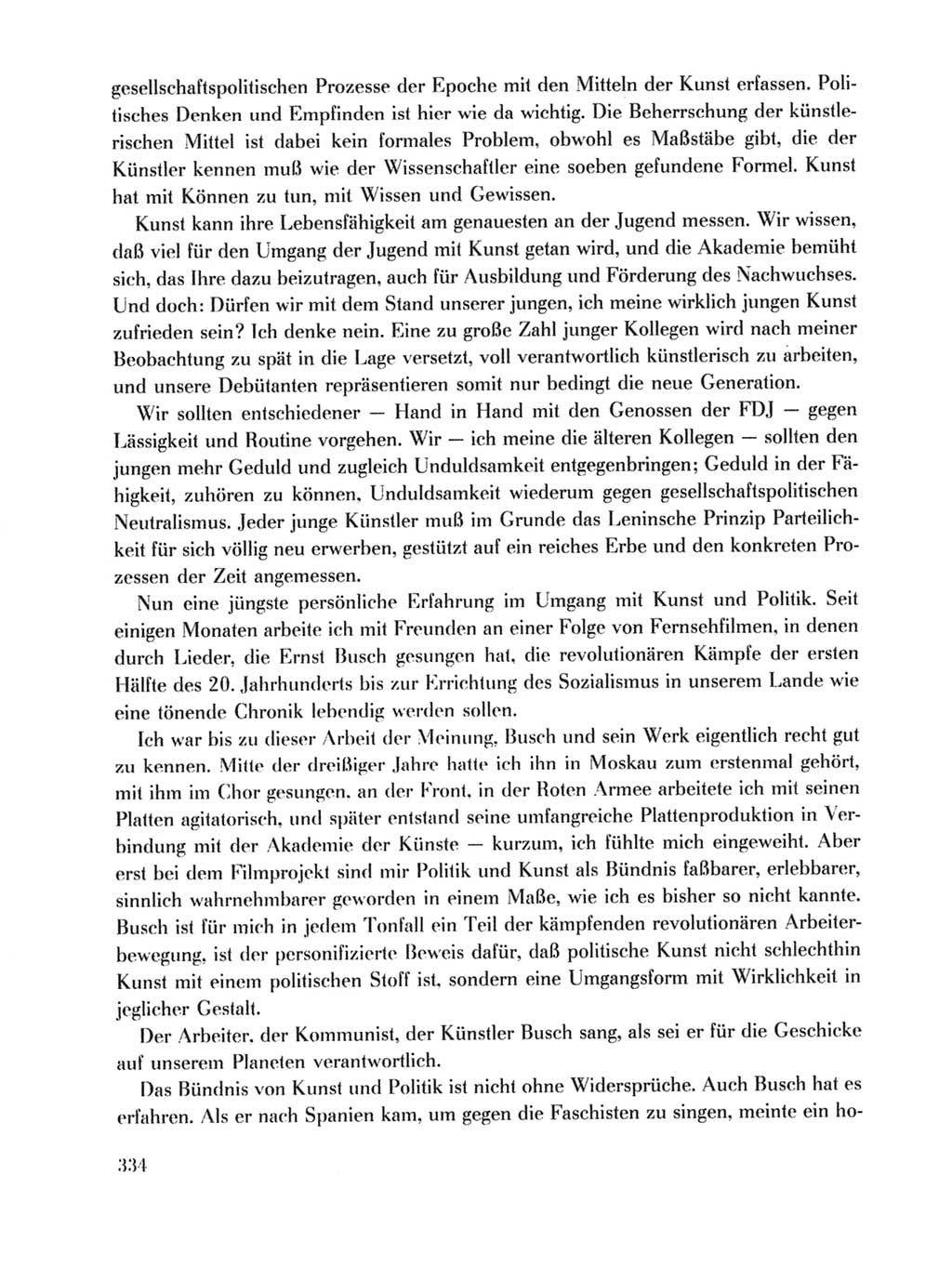 Protokoll der Verhandlungen des Ⅹ. Parteitages der Sozialistischen Einheitspartei Deutschlands (SED) [Deutsche Demokratische Republik (DDR)] 1981, Band 1, Seite 334 (Prot. Verh. Ⅹ. PT SED DDR 1981, Bd. 1, S. 334)