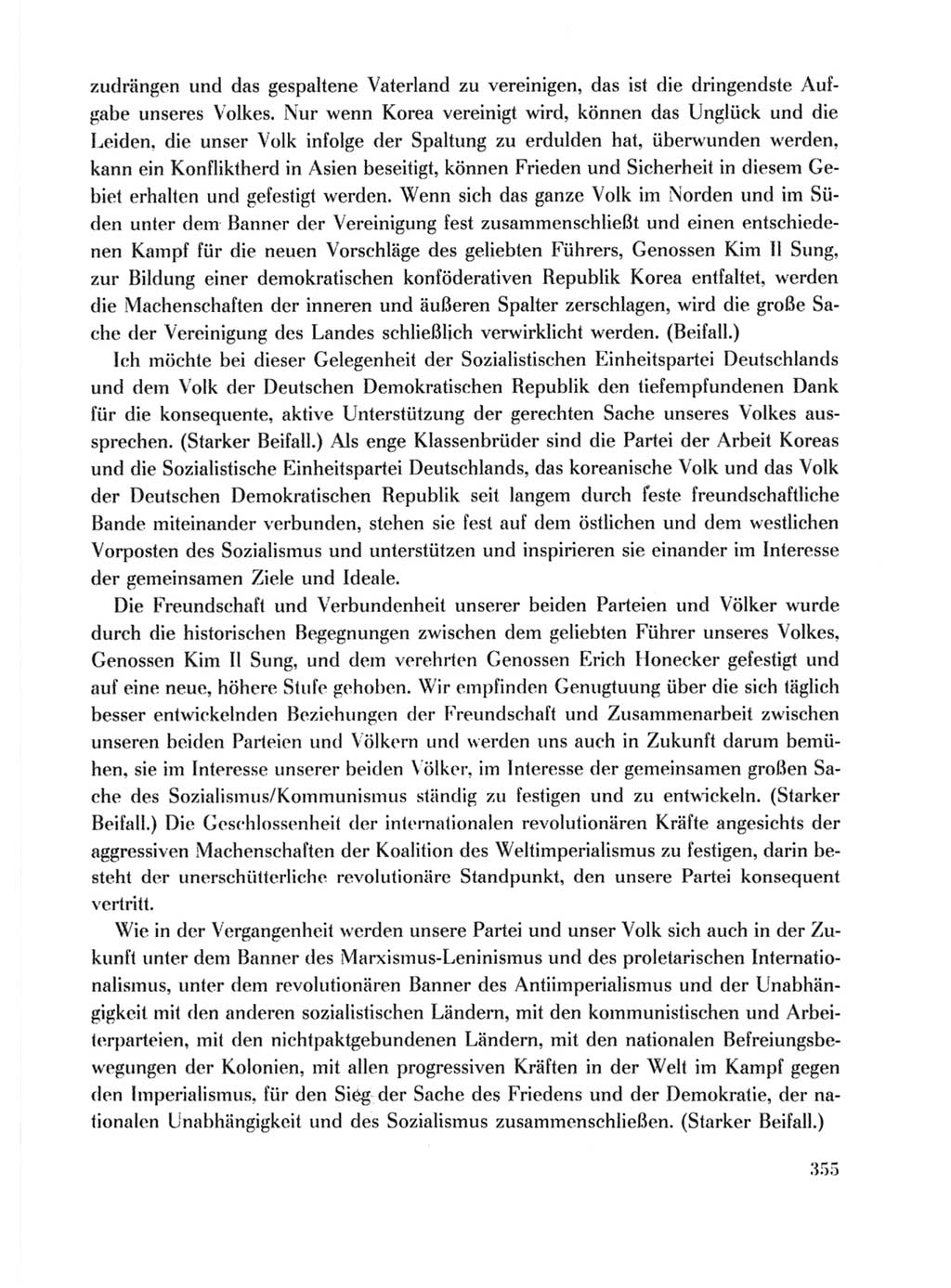 Protokoll der Verhandlungen des Ⅹ. Parteitages der Sozialistischen Einheitspartei Deutschlands (SED) [Deutsche Demokratische Republik (DDR)] 1981, Band 1, Seite 355 (Prot. Verh. Ⅹ. PT SED DDR 1981, Bd. 1, S. 355)