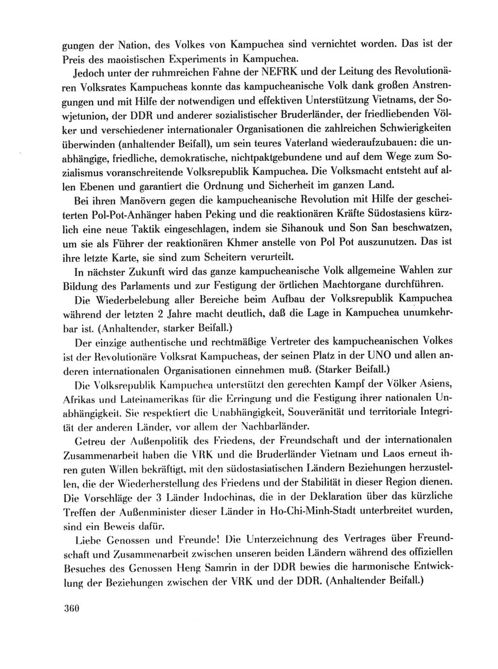 Protokoll der Verhandlungen des Ⅹ. Parteitages der Sozialistischen Einheitspartei Deutschlands (SED) [Deutsche Demokratische Republik (DDR)] 1981, Band 1, Seite 360 (Prot. Verh. Ⅹ. PT SED DDR 1981, Bd. 1, S. 360)