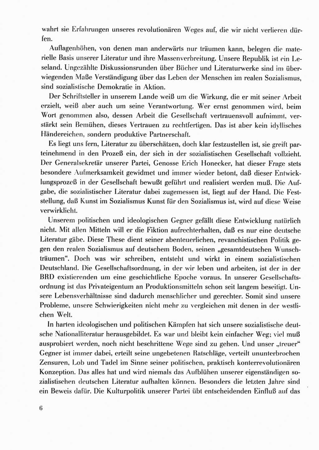Protokoll der Verhandlungen des Ⅹ. Parteitages der Sozialistischen Einheitspartei Deutschlands (SED) [Deutsche Demokratische Republik (DDR)] 1981, Band 2, Seite 6 (Prot. Verh. Ⅹ. PT SED DDR 1981, Bd. 2, S. 6)