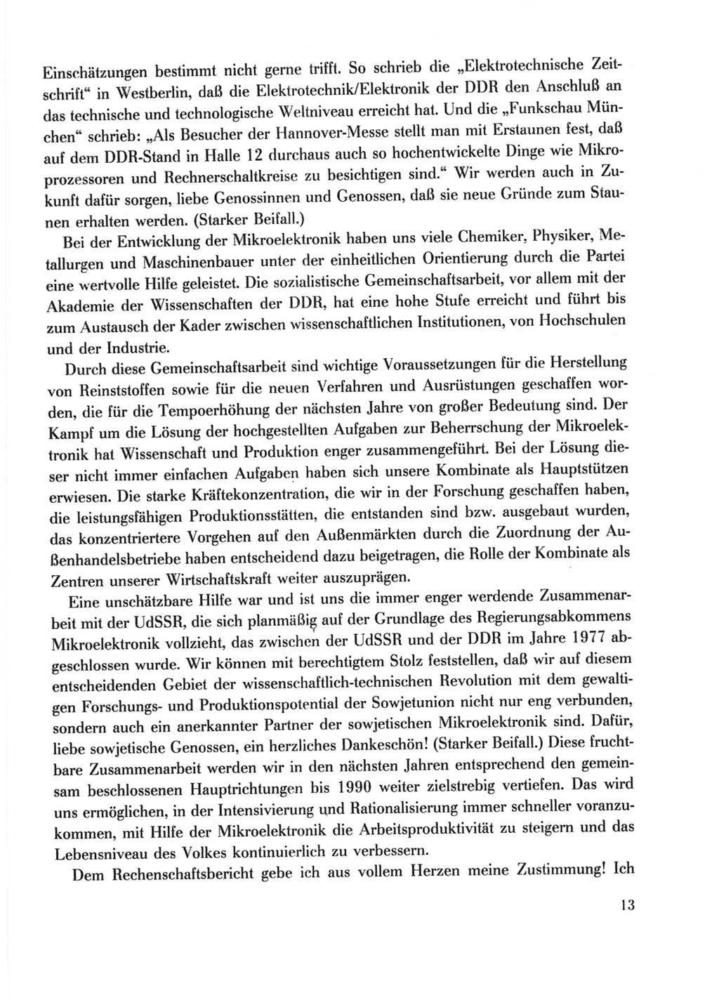 Protokoll der Verhandlungen des Ⅹ. Parteitages der Sozialistischen Einheitspartei Deutschlands (SED) [Deutsche Demokratische Republik (DDR)] 1981, Band 2, Seite 13 (Prot. Verh. Ⅹ. PT SED DDR 1981, Bd. 2, S. 13)